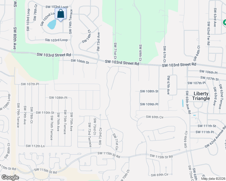 map of restaurants, bars, coffee shops, grocery stores, and more near 10801 Southwest 71st Avenue in Ocala