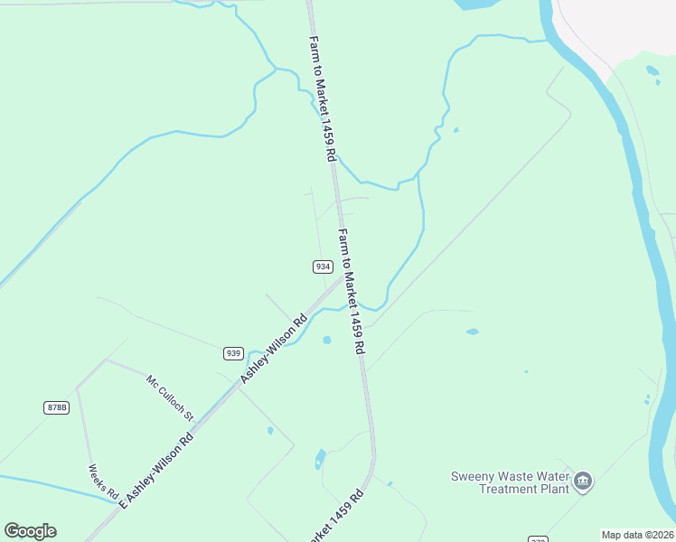 map of restaurants, bars, coffee shops, grocery stores, and more near 1406 County Road 934 in Sweeny