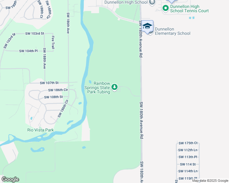 map of restaurants, bars, coffee shops, grocery stores, and more near 10830 Southwest 180th Avenue Road in Dunnellon
