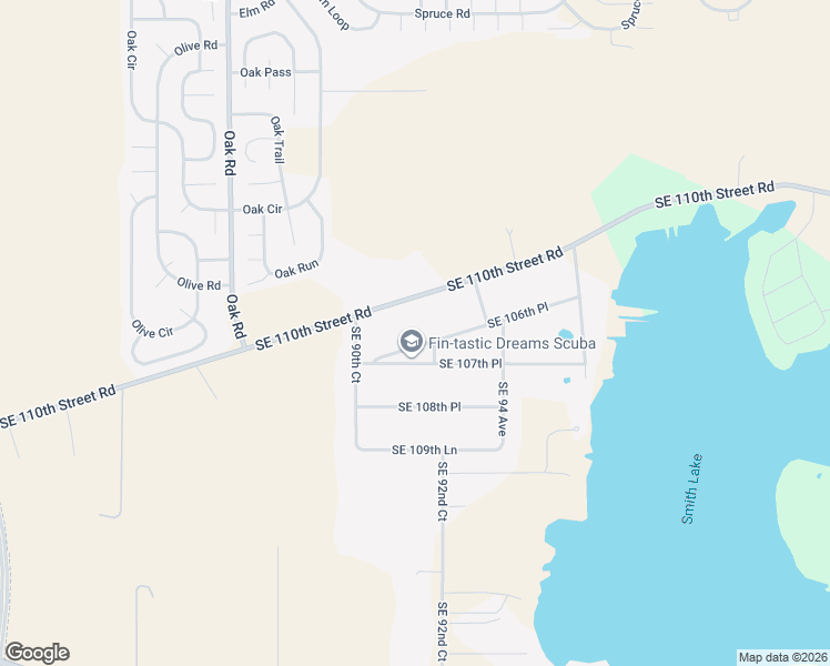 map of restaurants, bars, coffee shops, grocery stores, and more near 9175 Southeast 106th Place in Belleview