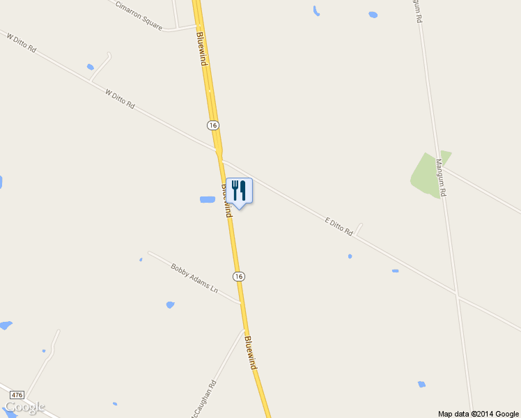 map of restaurants, bars, coffee shops, grocery stores, and more near 215 East Ditto Road in Poteet