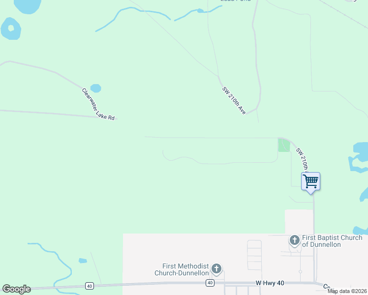 map of restaurants, bars, coffee shops, grocery stores, and more near 21765 Southwest 106th Lane Road in Dunnellon
