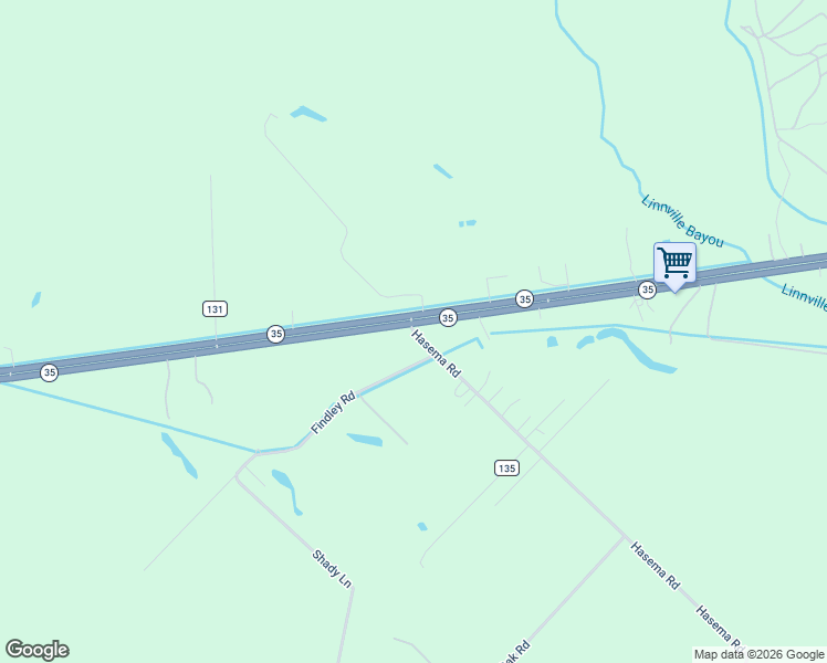 map of restaurants, bars, coffee shops, grocery stores, and more near Findley Road in Van Vleck