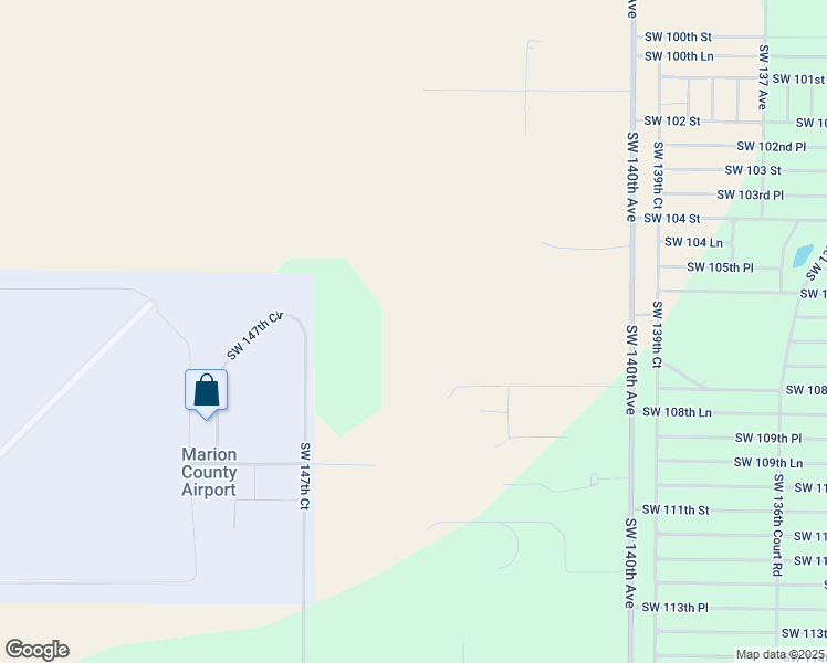 map of restaurants, bars, coffee shops, grocery stores, and more near Southwest 147th Circle in Dunnellon