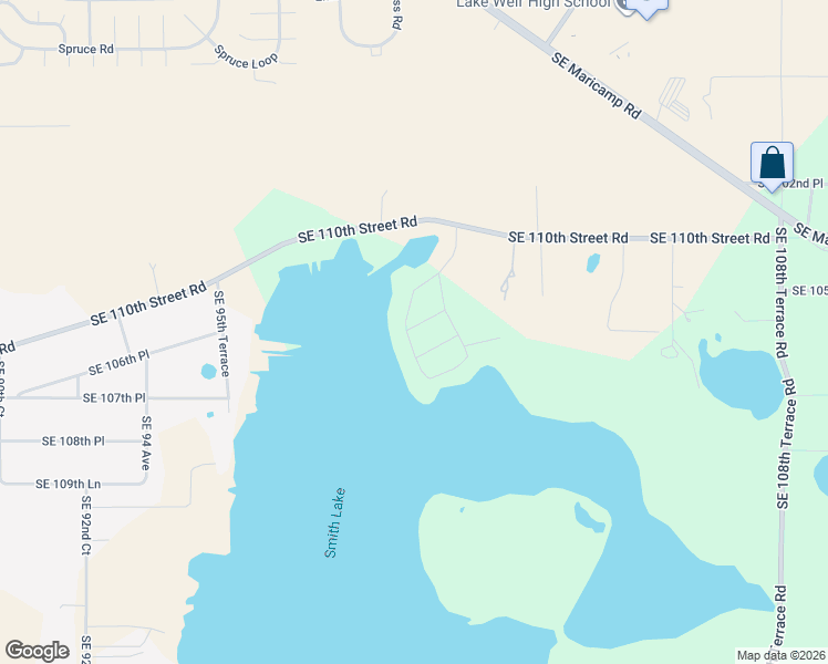 map of restaurants, bars, coffee shops, grocery stores, and more near 10547 Southeast 101st Avenue Road in Belleview