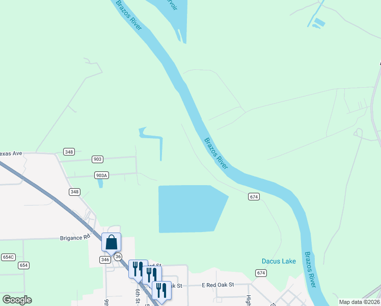 map of restaurants, bars, coffee shops, grocery stores, and more near 367 County Road 674 in Brazoria