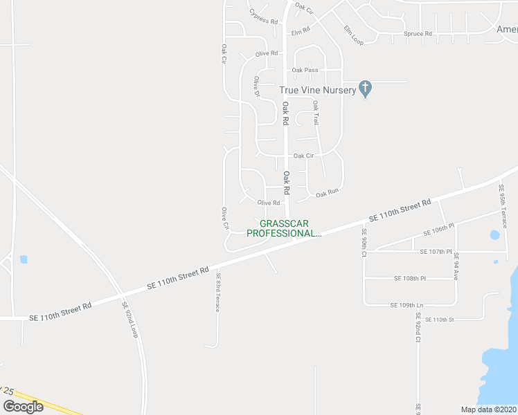 map of restaurants, bars, coffee shops, grocery stores, and more near 10 Olive Road in Ocala