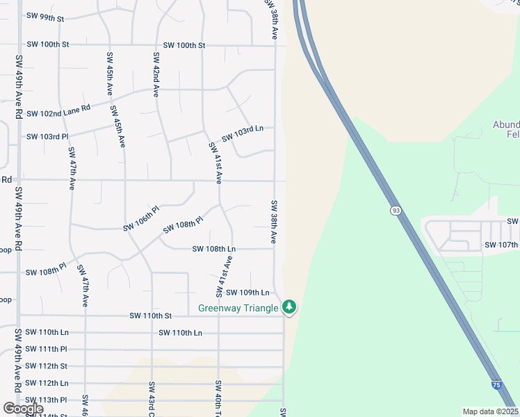 map of restaurants, bars, coffee shops, grocery stores, and more near 3978 Southwest 108th Place in Ocala