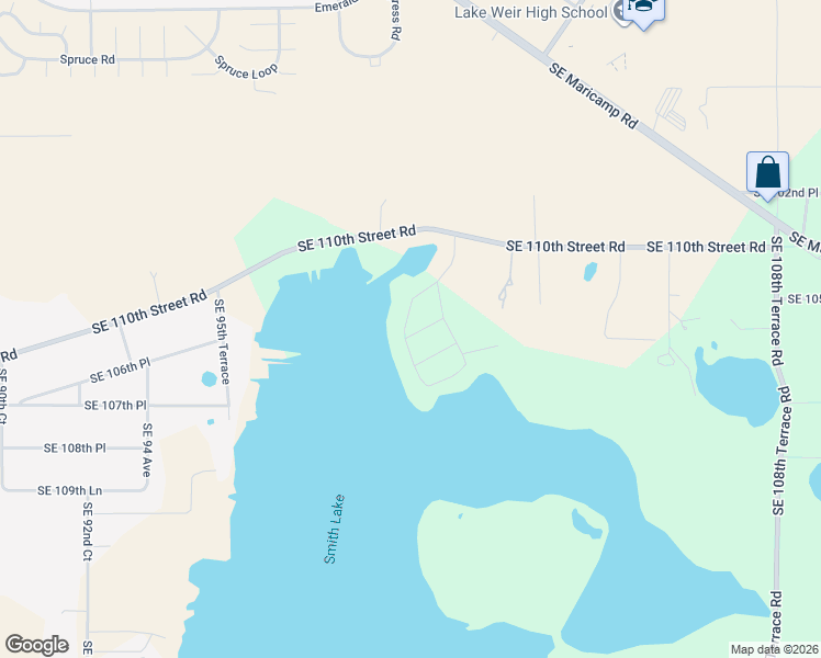 map of restaurants, bars, coffee shops, grocery stores, and more near 10547 Southeast 101st Avenue Road in Belleview