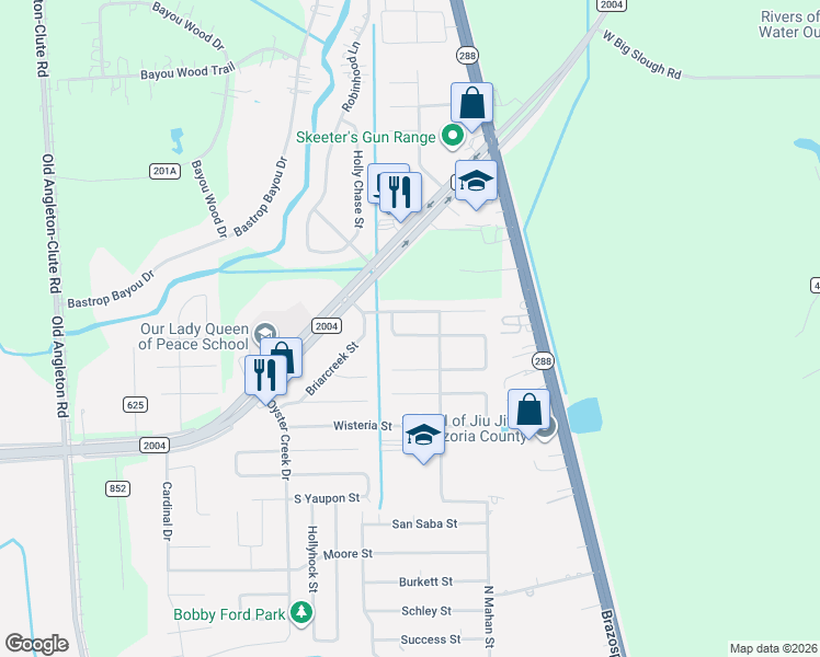 map of restaurants, bars, coffee shops, grocery stores, and more near 1017 Mockingbird Lane in Richwood