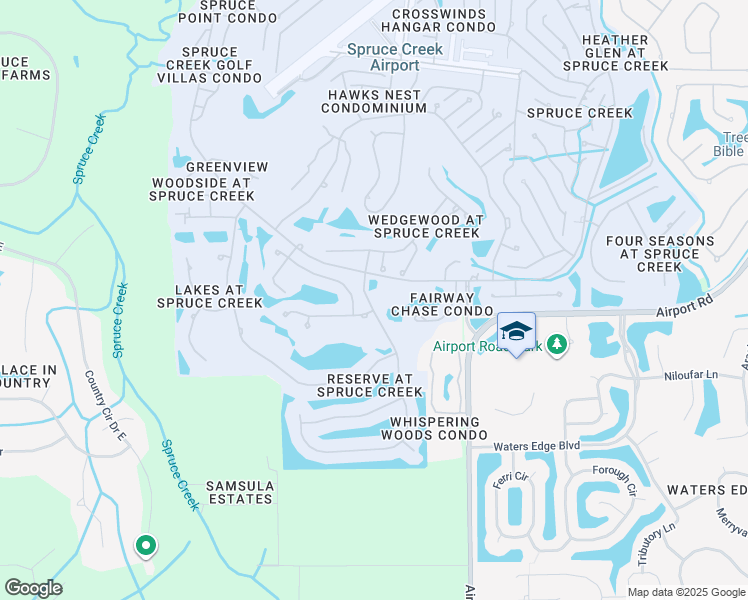 map of restaurants, bars, coffee shops, grocery stores, and more near 3126 Spruce Creek Boulevard in Port Orange