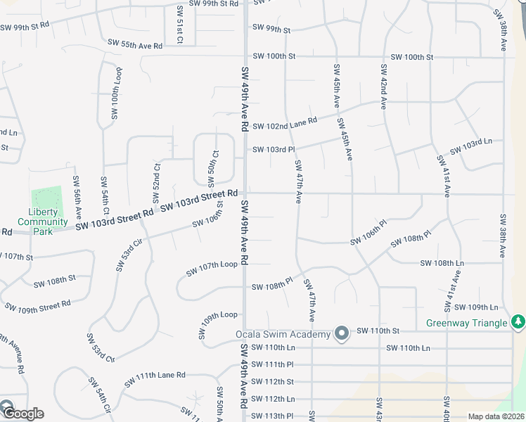 map of restaurants, bars, coffee shops, grocery stores, and more near 4880 Southwest 106th Street in Ocala