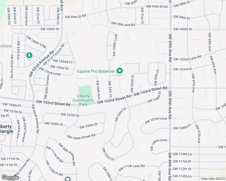 map of restaurants, bars, coffee shops, grocery stores, and more near 10501 Southwest 54th Court in Ocala