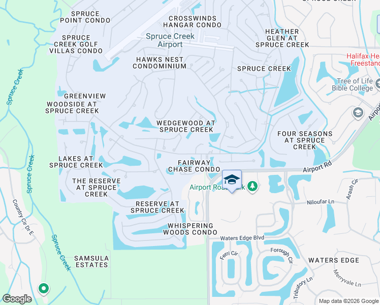 map of restaurants, bars, coffee shops, grocery stores, and more near 1998 Royal Troon Court in Port Orange