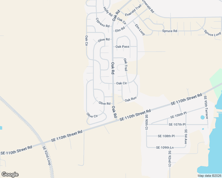 map of restaurants, bars, coffee shops, grocery stores, and more near 7 Oak Circle Trce in Ocala