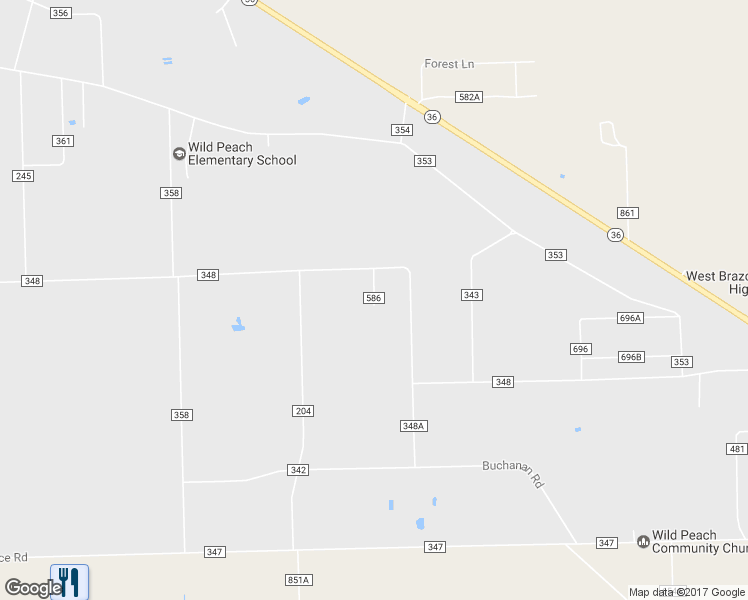 map of restaurants, bars, coffee shops, grocery stores, and more near 2902 County Road 586 in Brazoria