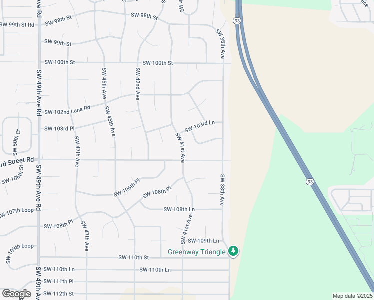 map of restaurants, bars, coffee shops, grocery stores, and more near 10459 Southwest 41st Avenue in Ocala