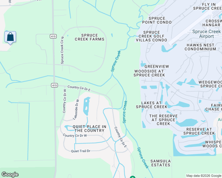 map of restaurants, bars, coffee shops, grocery stores, and more near 120 Creek Crossing Road in Port Orange