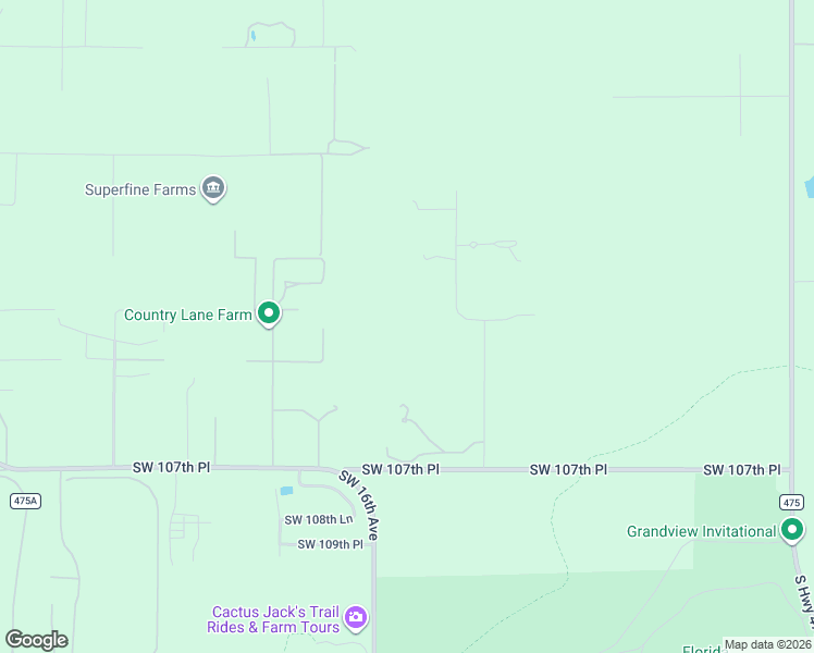 map of restaurants, bars, coffee shops, grocery stores, and more near 1198 Southwest 104th Street Road in Ocala