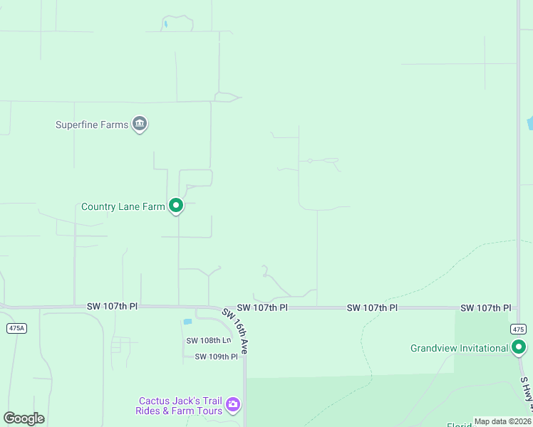 map of restaurants, bars, coffee shops, grocery stores, and more near 1198 Southwest 104th Street Road in Ocala