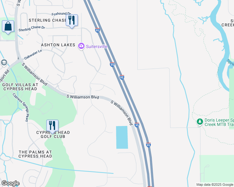 map of restaurants, bars, coffee shops, grocery stores, and more near 6354 Hanfield Drive in Port Orange