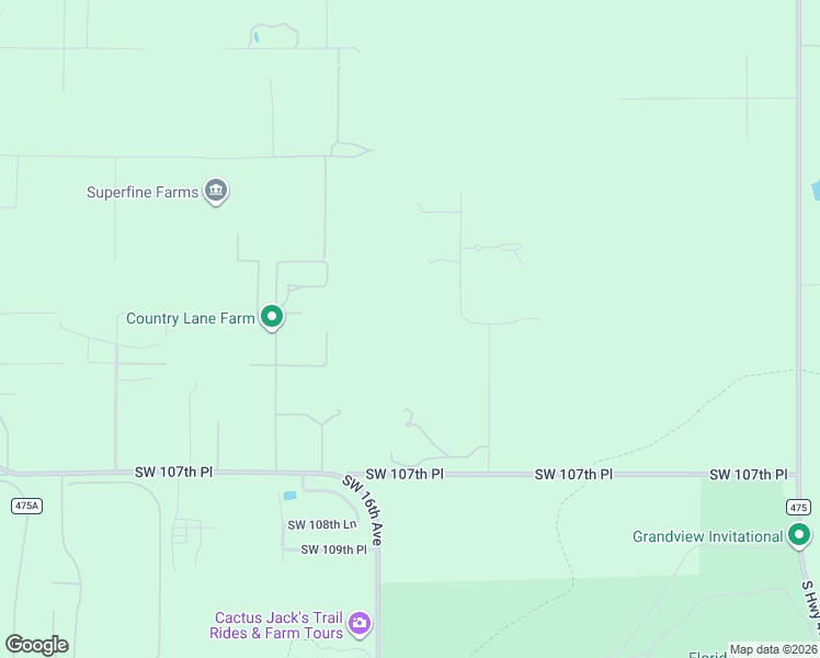 map of restaurants, bars, coffee shops, grocery stores, and more near 1198 Southwest 104th Street Road in Ocala