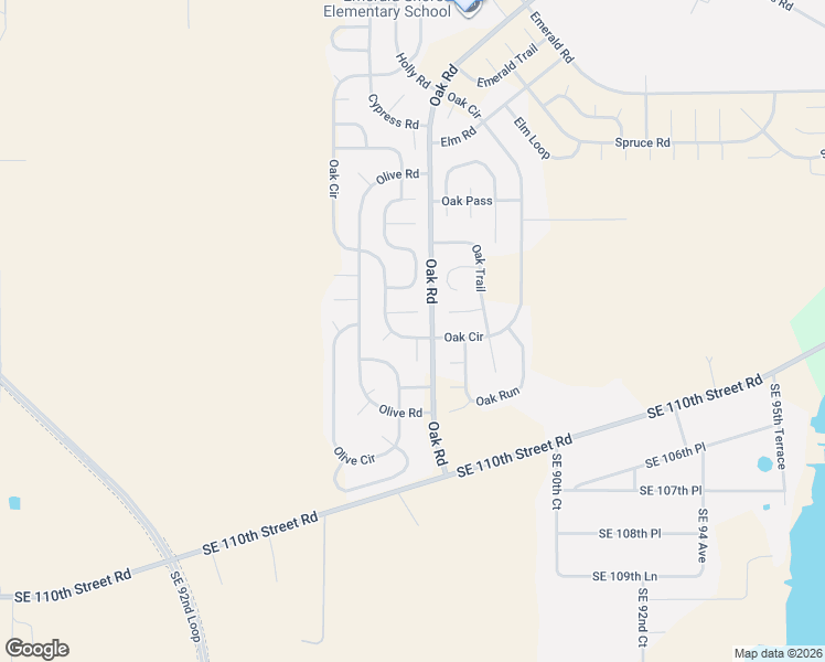 map of restaurants, bars, coffee shops, grocery stores, and more near 221 Oak Road in Ocala