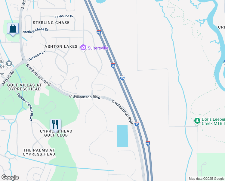 map of restaurants, bars, coffee shops, grocery stores, and more near 6354 Hanfield Drive in Port Orange