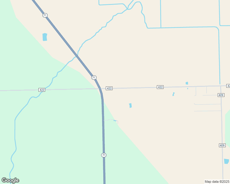 map of restaurants, bars, coffee shops, grocery stores, and more near 3204 County Road 422 in Danevang