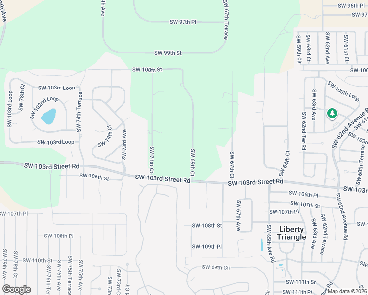 map of restaurants, bars, coffee shops, grocery stores, and more near 10400 Southwest 69th Court in Ocala