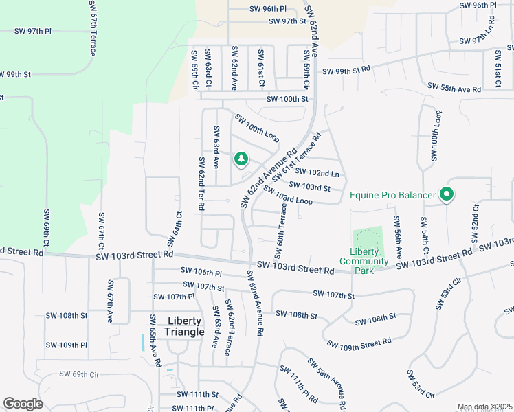 map of restaurants, bars, coffee shops, grocery stores, and more near 6147 Southwest 104th Street in Ocala