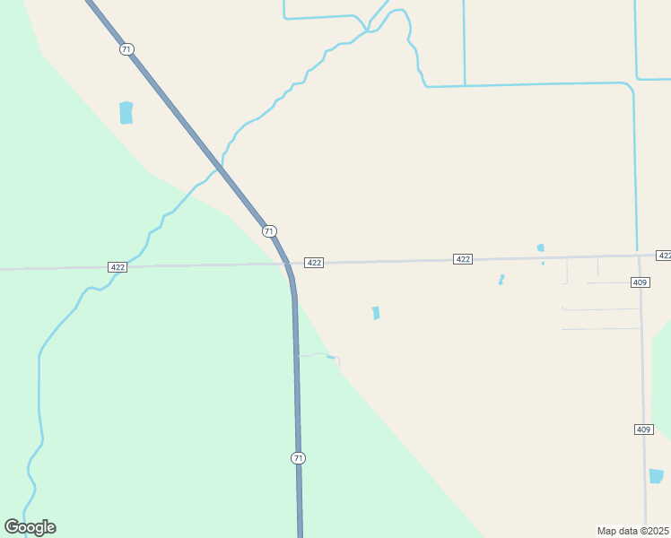 map of restaurants, bars, coffee shops, grocery stores, and more near 3204 County Road 422 in Danevang