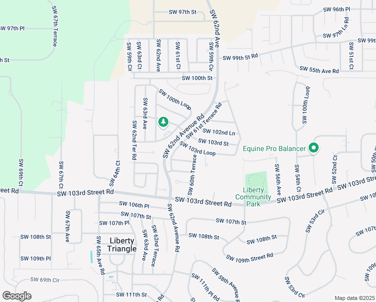map of restaurants, bars, coffee shops, grocery stores, and more near 10405 Southwest 60th Terrace in Ocala