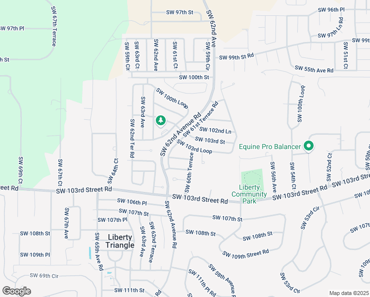 map of restaurants, bars, coffee shops, grocery stores, and more near 10405 Southwest 60th Terrace in Ocala
