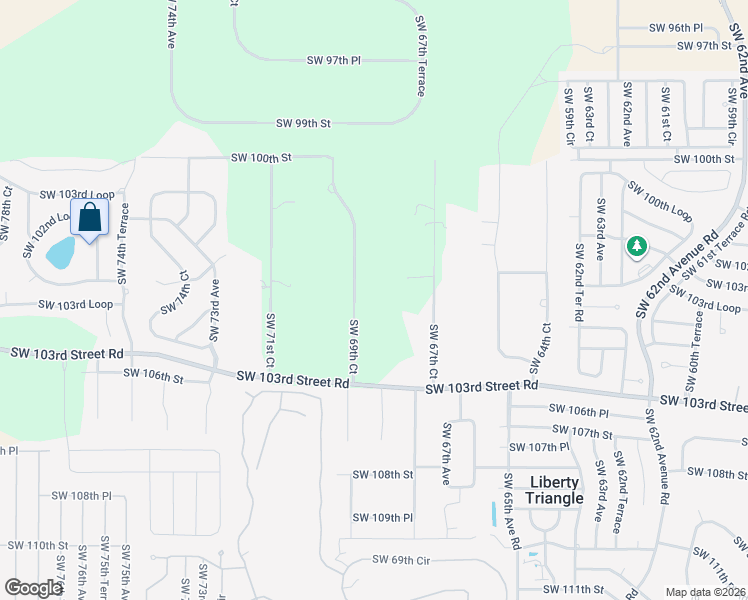 map of restaurants, bars, coffee shops, grocery stores, and more near 10365 Southwest 69th Court in Ocala