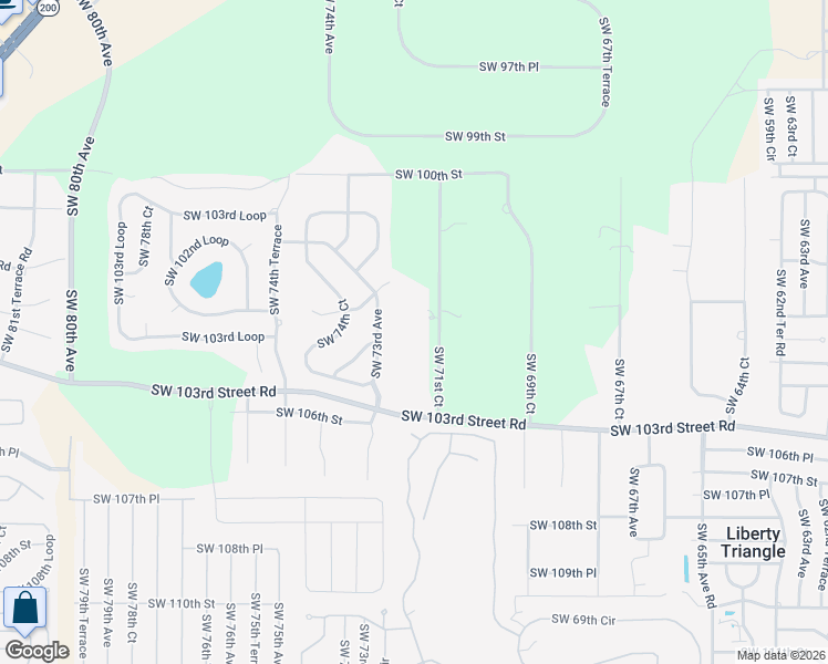 map of restaurants, bars, coffee shops, grocery stores, and more near 10410 Southwest 71st Court in Ocala
