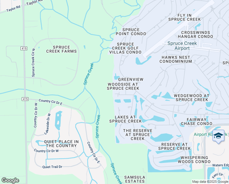 map of restaurants, bars, coffee shops, grocery stores, and more near 1922 Whisperwood Way in Port Orange