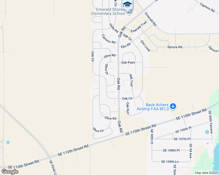 map of restaurants, bars, coffee shops, grocery stores, and more near 4 Olive Drive in Ocala