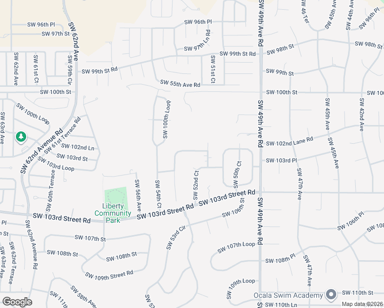 map of restaurants, bars, coffee shops, grocery stores, and more near 5230 Southwest 103rd Loop in Ocala