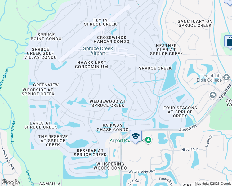 map of restaurants, bars, coffee shops, grocery stores, and more near 1886 Royal Lytham Court in Port Orange