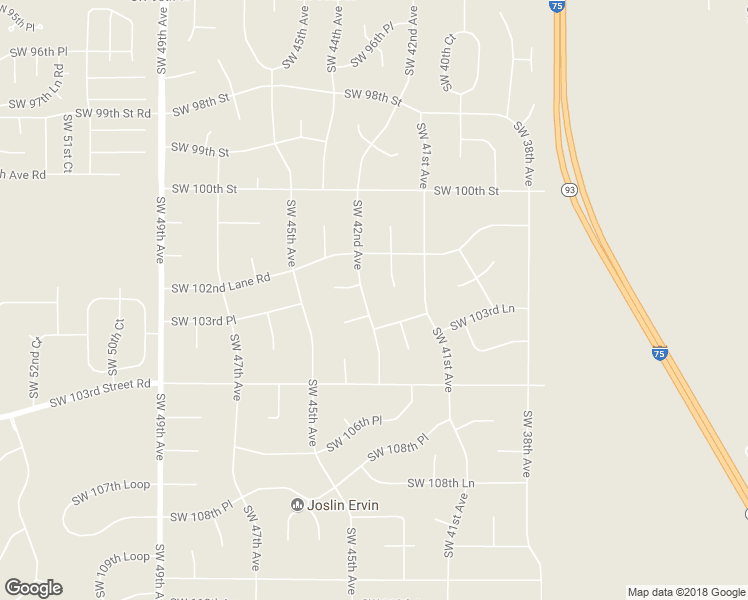 map of restaurants, bars, coffee shops, grocery stores, and more near 10283 Southwest 42nd Avenue in Ocala