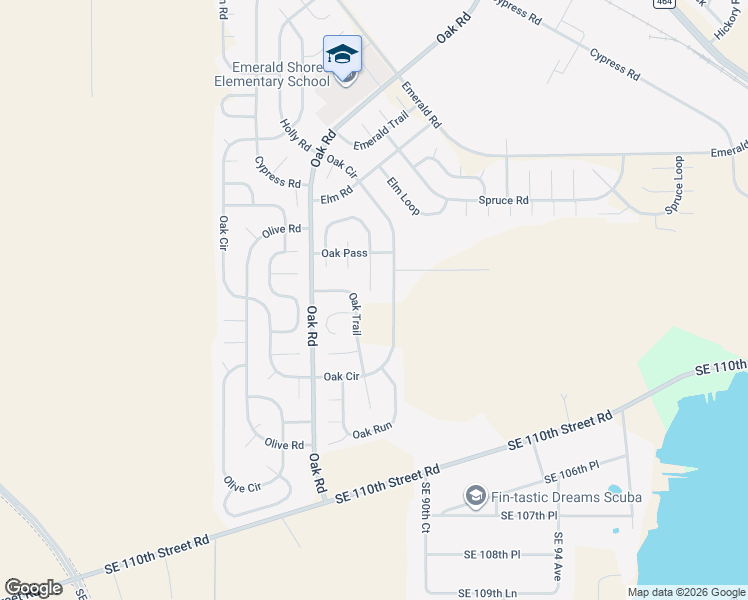 map of restaurants, bars, coffee shops, grocery stores, and more near 54 Oak Pass Loop in Ocala