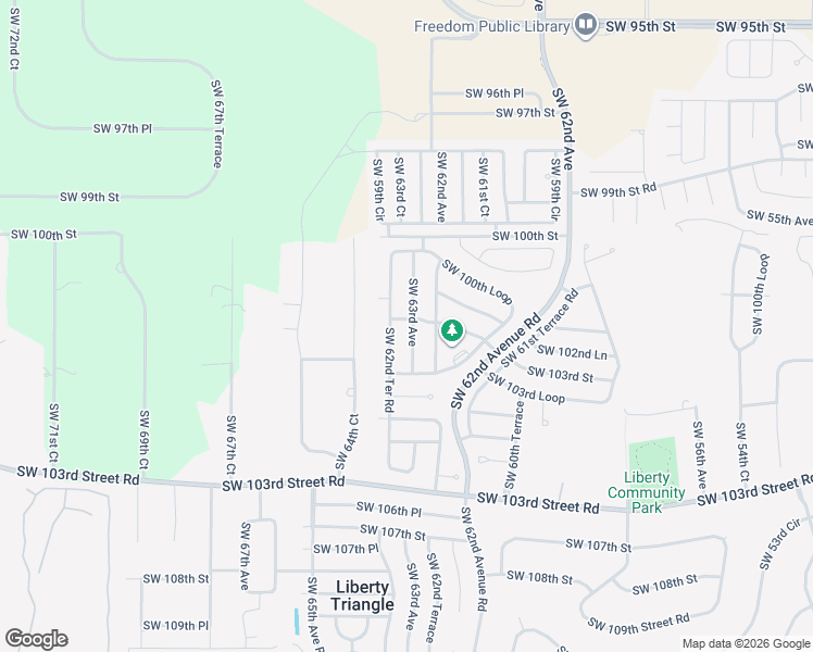 map of restaurants, bars, coffee shops, grocery stores, and more near 10218 Southwest 63rd Avenue in Ocala