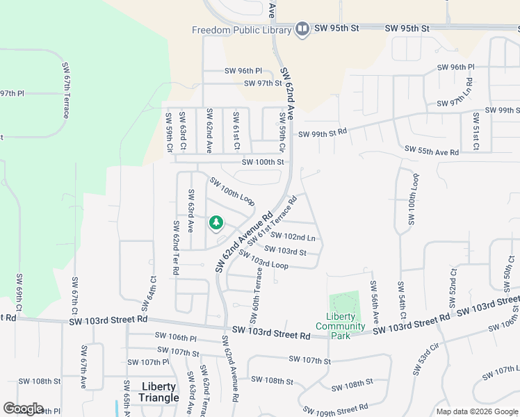 map of restaurants, bars, coffee shops, grocery stores, and more near 6208 Southwest 100th Loop in Ocala