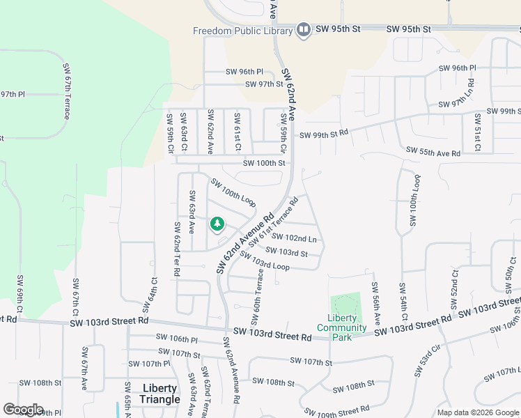 map of restaurants, bars, coffee shops, grocery stores, and more near 6208 Southwest 100th Loop in Ocala
