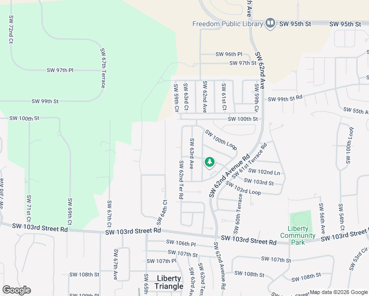 map of restaurants, bars, coffee shops, grocery stores, and more near 10218 Southwest 63rd Avenue in Ocala