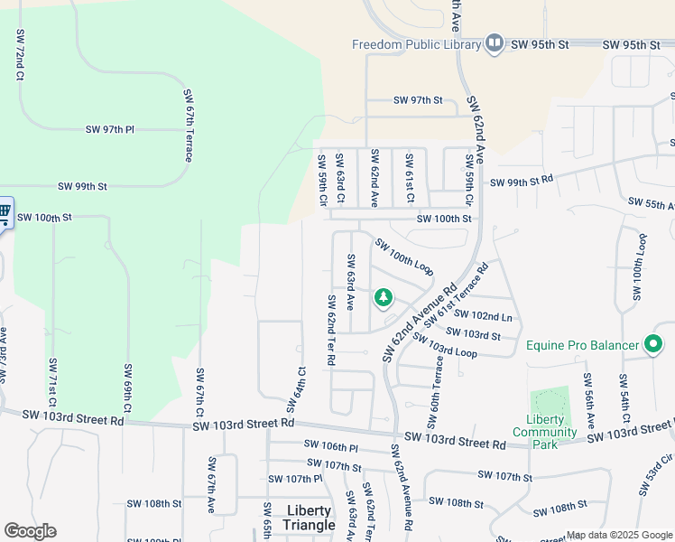 map of restaurants, bars, coffee shops, grocery stores, and more near 10218 Southwest 63rd Avenue in Ocala