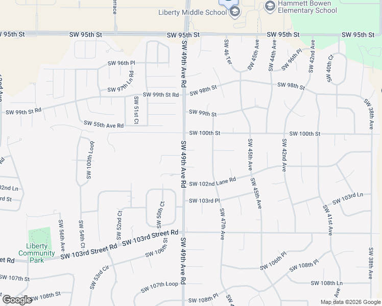 map of restaurants, bars, coffee shops, grocery stores, and more near 4864 Southwest 100th Lane in Ocala