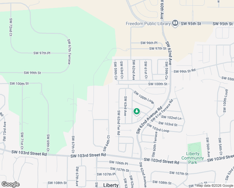 map of restaurants, bars, coffee shops, grocery stores, and more near 10125 Southwest 64th Court in Ocala