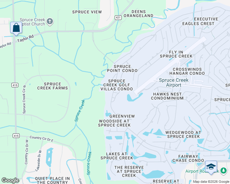 map of restaurants, bars, coffee shops, grocery stores, and more near 1895 Sea Grape Way in Port Orange